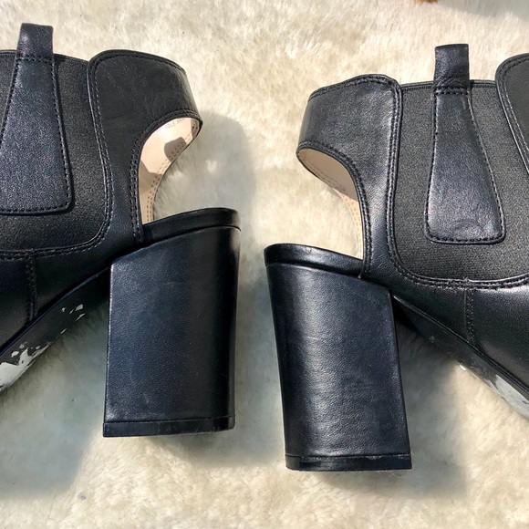 Cole Haan | Black W06974 Basel Open Toe Block Heel - Picture 8 of 11